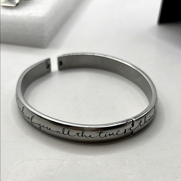 Bracelet VTG HMK LIC  I Think of You All The Time Stainless Steel - Picture 11 of 12
